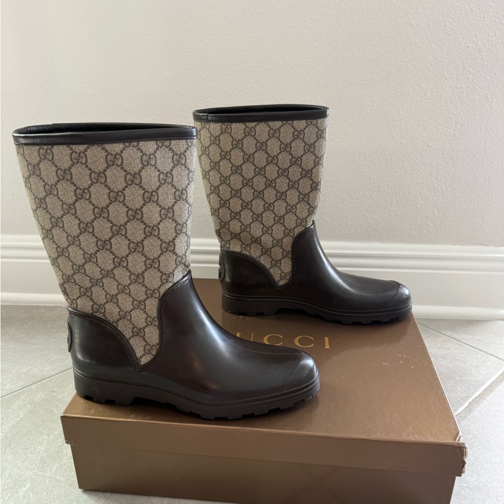 Authentic Gucci Rain boots women’s size 39 - Picture 3 of 8